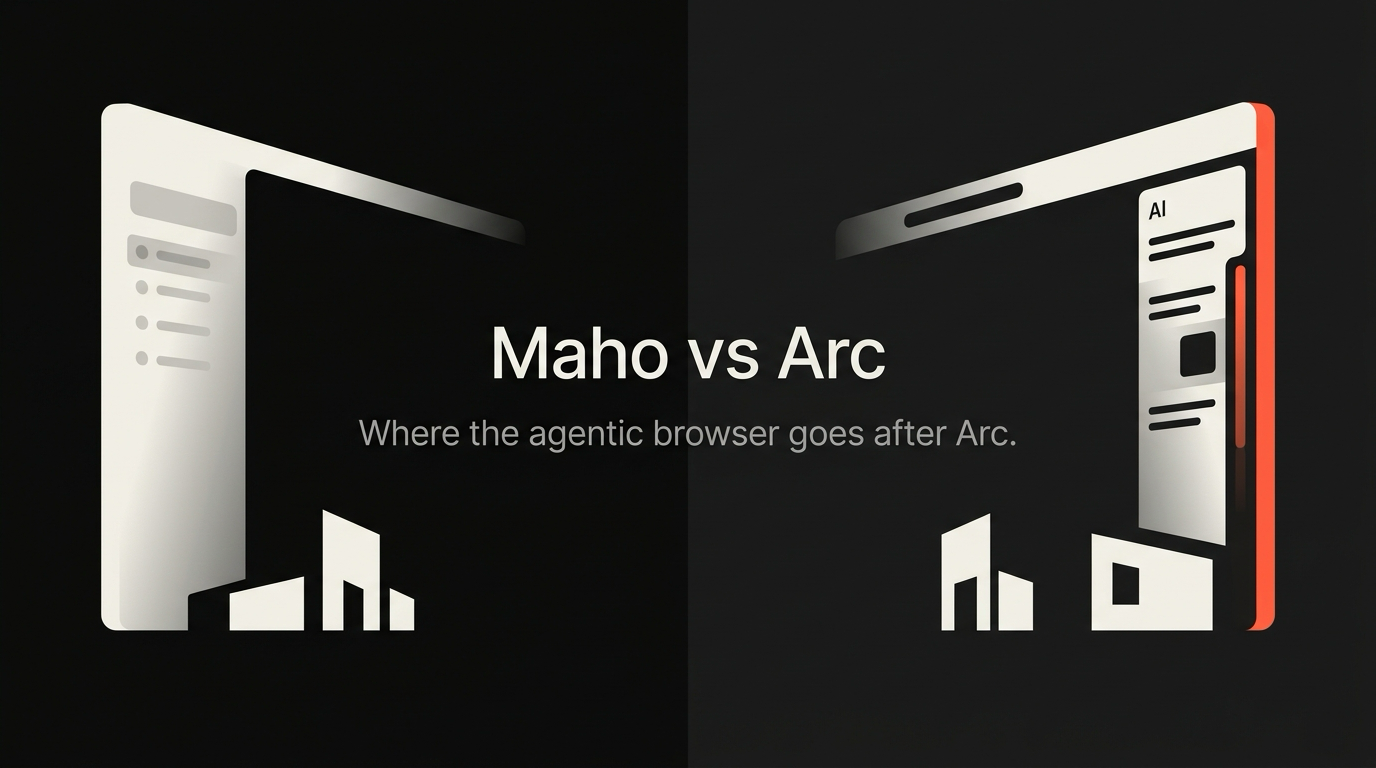 Maho and Arc, side by side